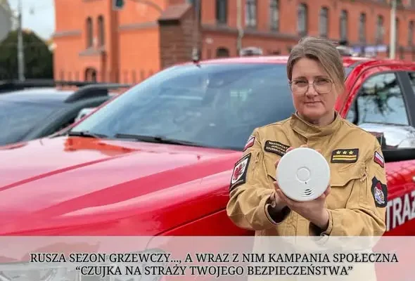 Sezon grzewczy 2026/2027: strażacy apelują o czujki dymu i tlenku węgla