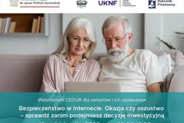 KNF zaprasza seniorów na bezpłatne webinarium o bezpieczeństwie w sieci