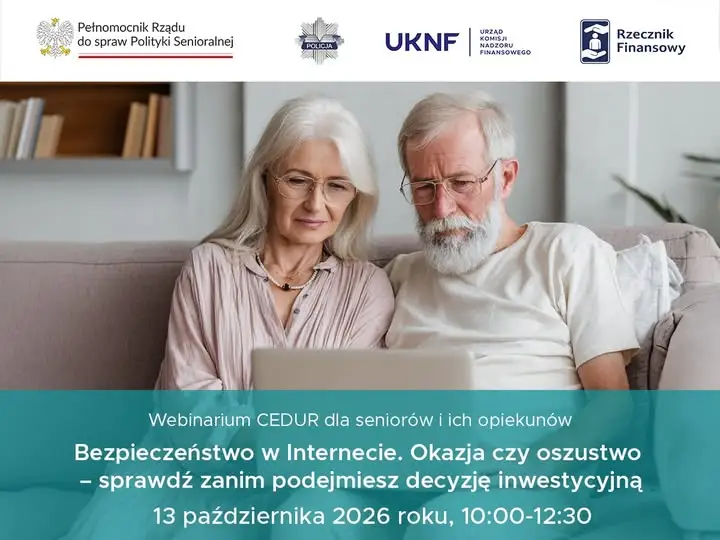 KNF zaprasza seniorów na bezpłatne webinarium o bezpieczeństwie w sieci