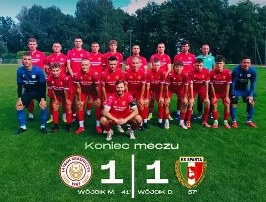 Sparta Rejowiec Fabryczny remisuje 1:1 z Tatranem Kraśniczyn w 8. kolejce
