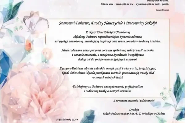 Chełm: Szkoła Podstawowa nr 8 w rządowym programie „Przyjazna szkoła”