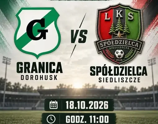 Juniorzy Spółdzielcy Siedliszcze zagrają z Granicą Dorohusk w 8. kolejce