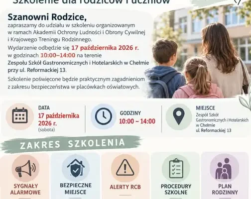 Krajowy Trening Rodzinny w Chełmie – szkolenie z bezpieczeństwa dla rodziców i uczniów