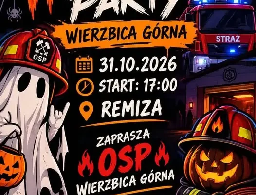 Halloweenowa zabawa w remizie – zaproszenie dla dzieci i młodzieży