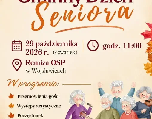 Gminny Dzień Seniora w Wojsławicach – zaproszenie na wspólne świętowanie