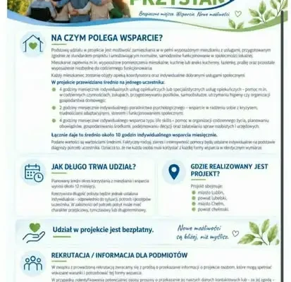 Mieszkania treningowe dla osób z trudnościami życiowymi – trwa rekrutacja