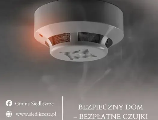 Czujki dymu i czadu dla mieszkańców gminy Siedliszcze – zapisy i spotkanie edukacyjne