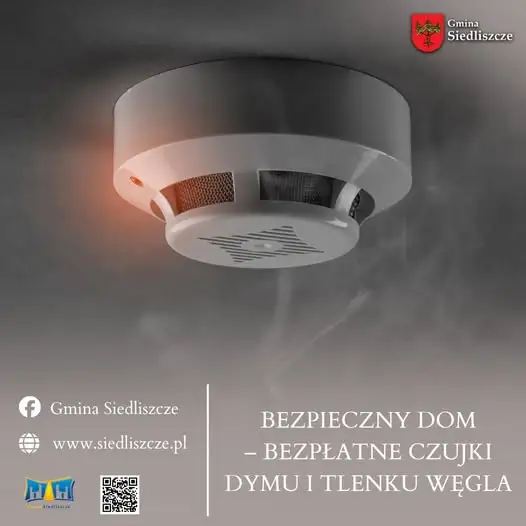 Czujki dymu i czadu dla mieszkańców gminy Siedliszcze – zapisy i spotkanie edukacyjne