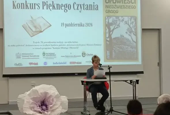 Kacper Woźniak z wyróżnieniem w konkursie pięknego czytania w Chełmie