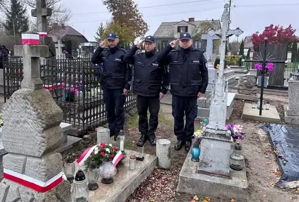 Policjanci z Dorohuska uczcili pamięć przedwojennego funkcjonariusza