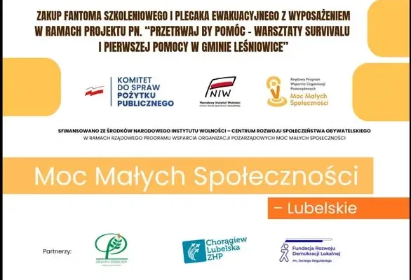 OSP Leśniowice z nowym sprzętem do szkoleń z pierwszej pomocy