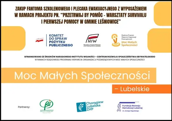 OSP Leśniowice z nowym sprzętem do szkoleń z pierwszej pomocy